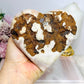 Large Druzy Pink Amethyst Heart On Rose Gold Stand 620g