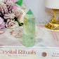 High Grade Green Fluorite Tower 8cm
