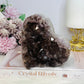 Large Natural Amethyst Carved Chunky Heart 944g with Goethite Inclusions