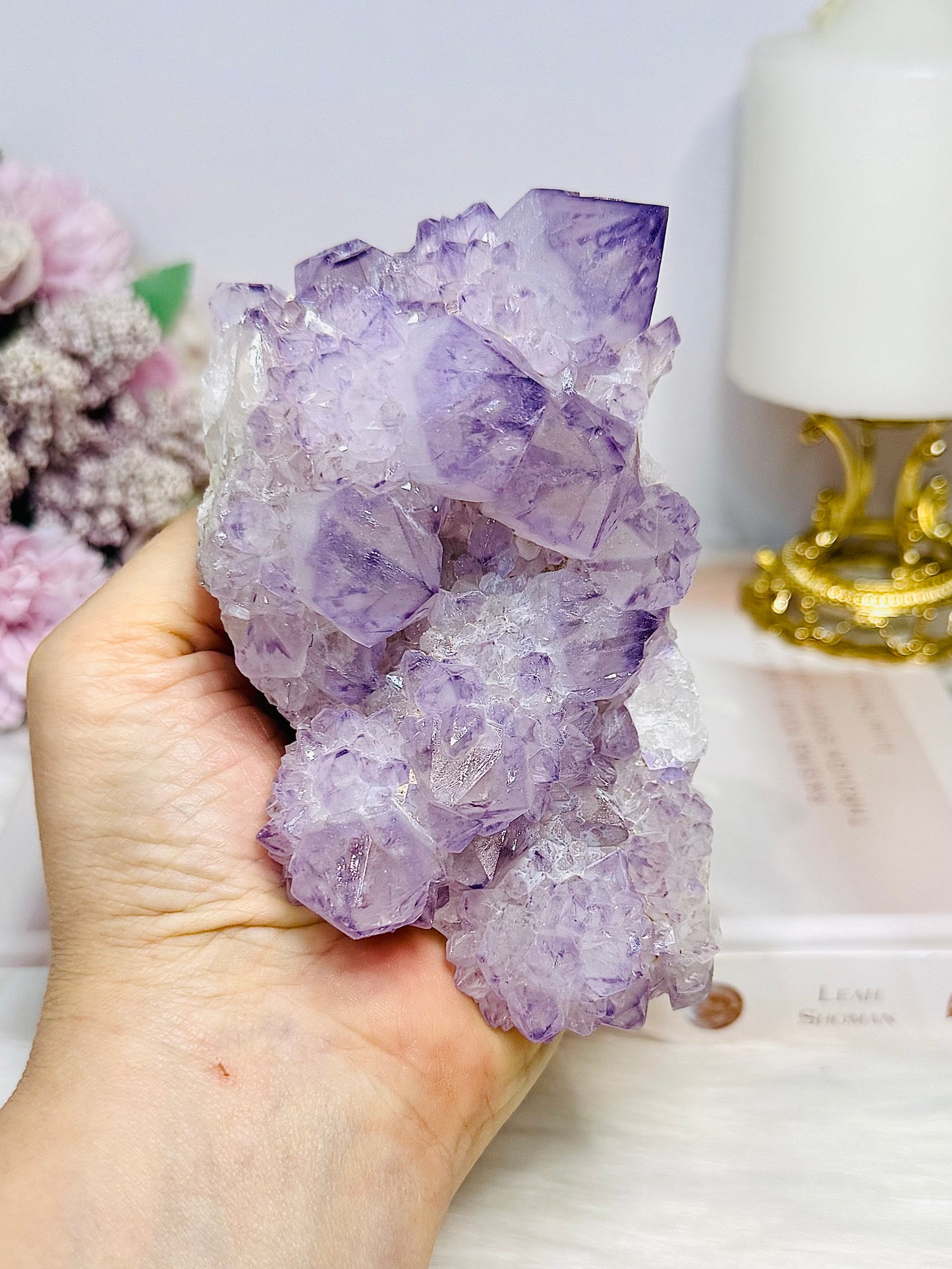 Large Natural Spirit Quartz Cluster Specimen 11.5cm 381g