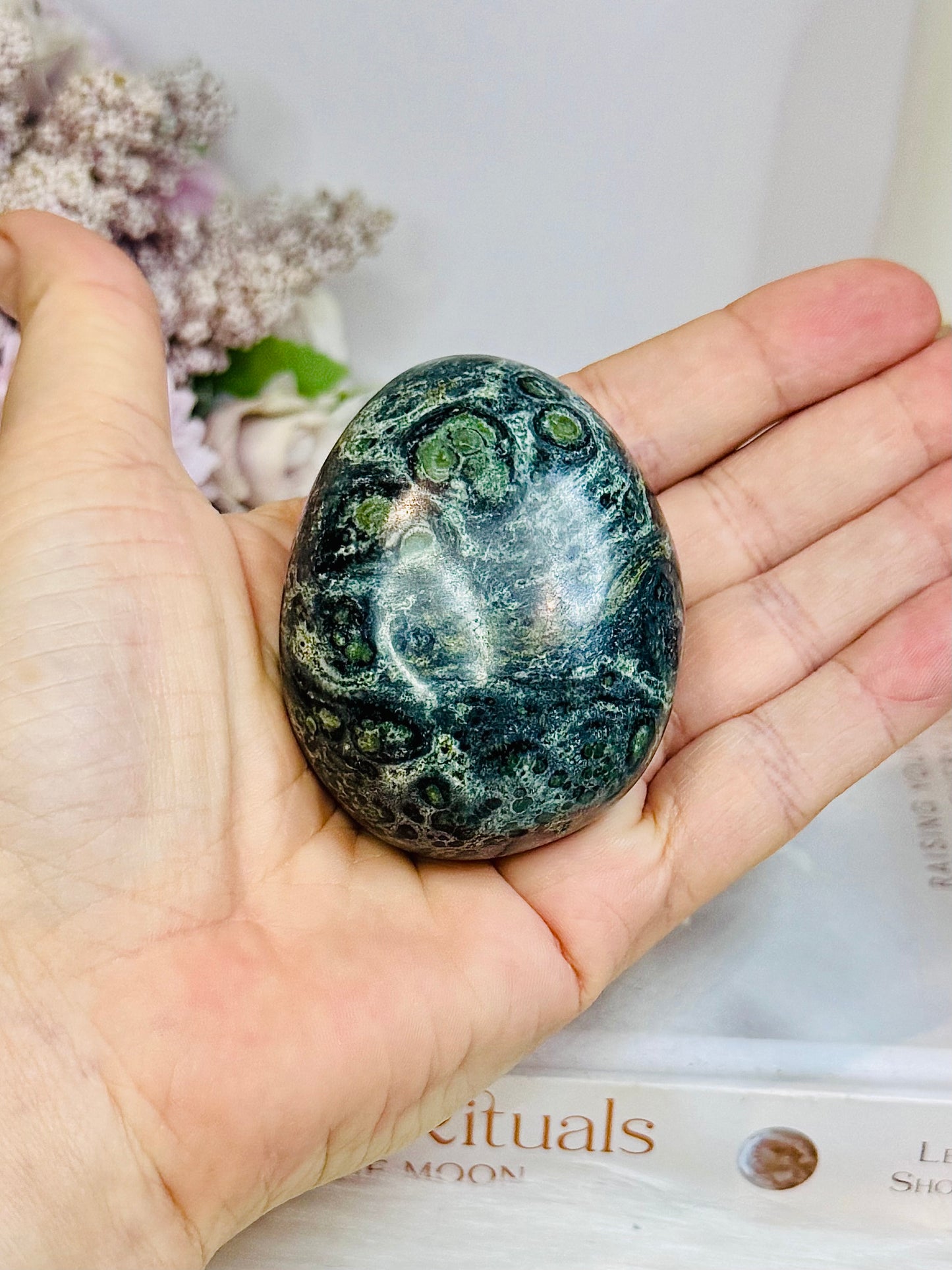 Large Kambaba Jasper Palm Stone