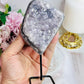Natural Amethyst Cluster On Stand From Brazil 14cm