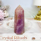 Lavender Rose Quartz Tower 8cm