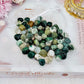 Stunning Moss Agate Small Tumbles In Organza Gift Bag