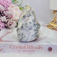 Dentrictic Opal Carved Flame 242g