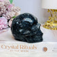 Larvikite Carved Skull 7.5cm 371g
