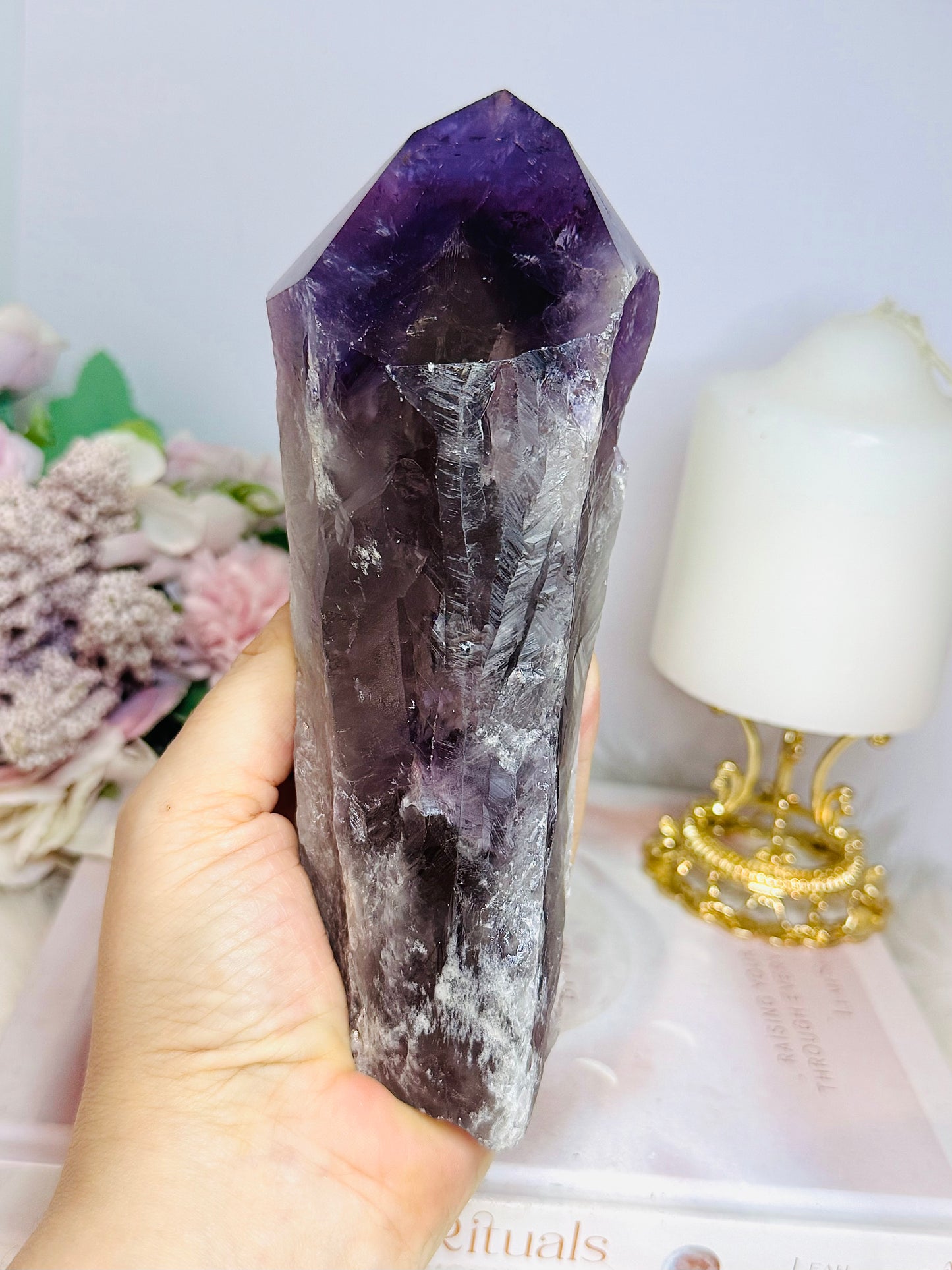 Large Amethyst Dog Tooth Point 18cm 696g