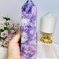 Large Purple Lepidolite Tower 17.5cm 575g
