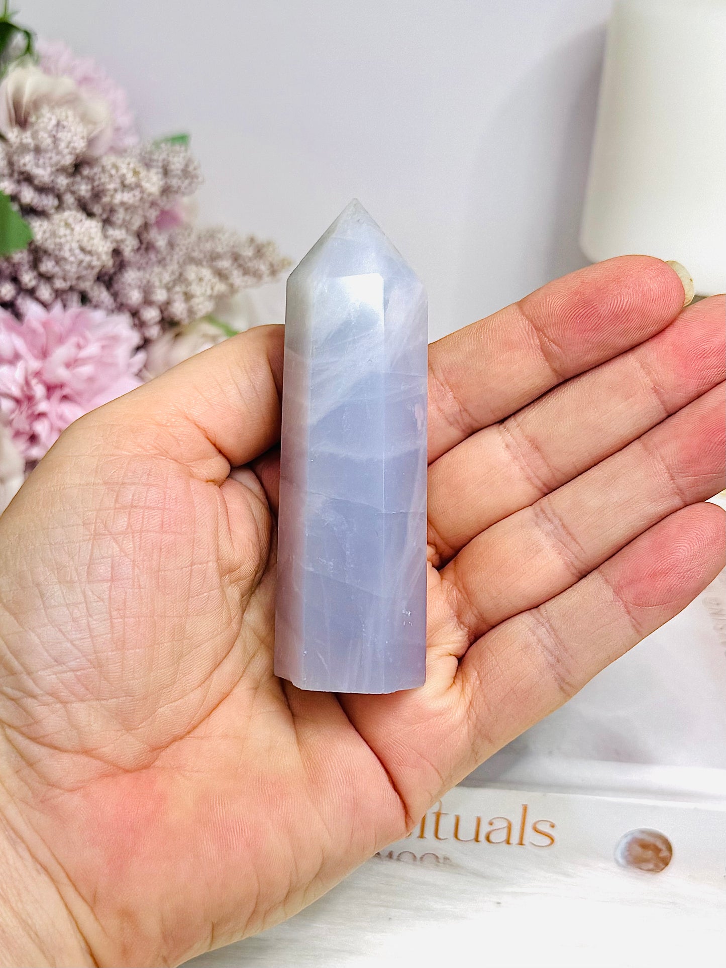Blue Anhydrite | Angelite Tower 8.5cm