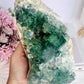 Natural Large 17cm 1.06KG Green Cubed Fluorite Specimen