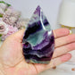 High Grade Fluorite Flame | Freeform with Rainbows 11cm