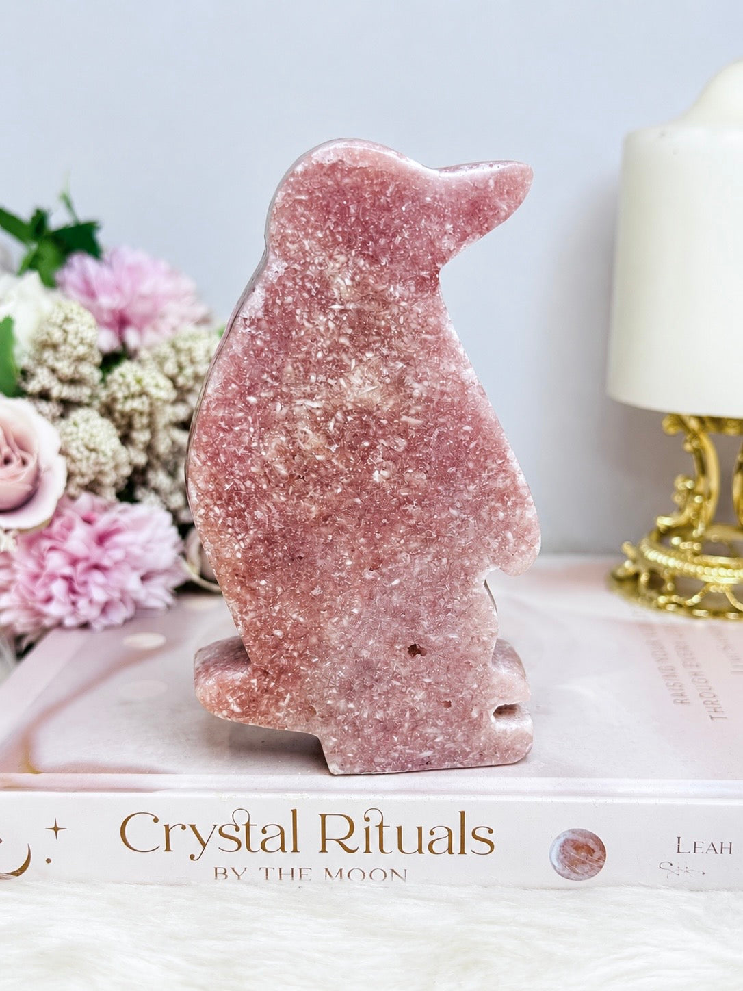 Large Pink Amethyst Chunky Penguin 13cm 426g
