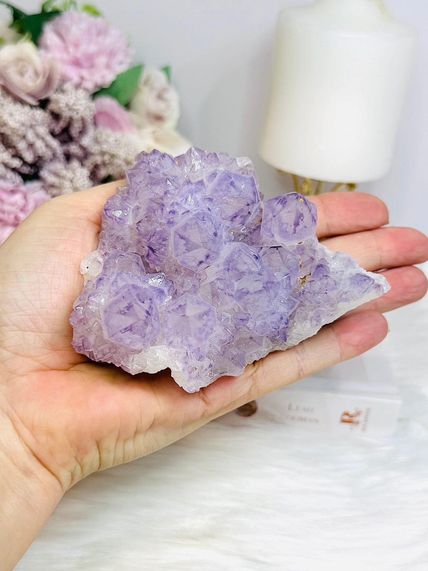 Large Natural Spirit Quartz Cluster Specimen 323g