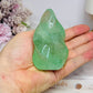 Green Fluorite Carved Flame 8cm 264g