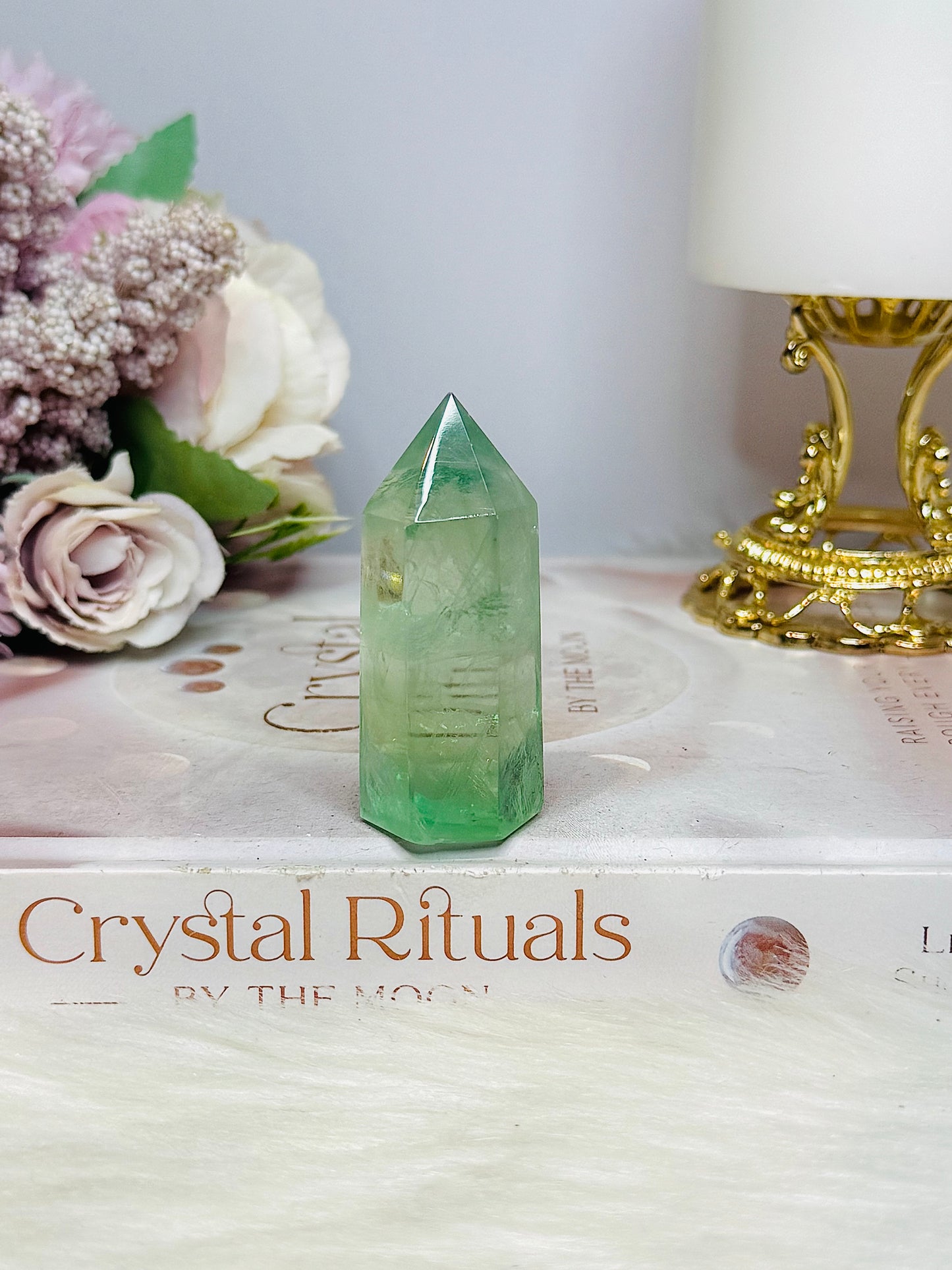 For Sue ~ Green Fluorite High Grade Tower | Point 6cm