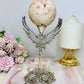 Large Druzy Pink Amethyst Sphere 349g On Silver Stand 21cm