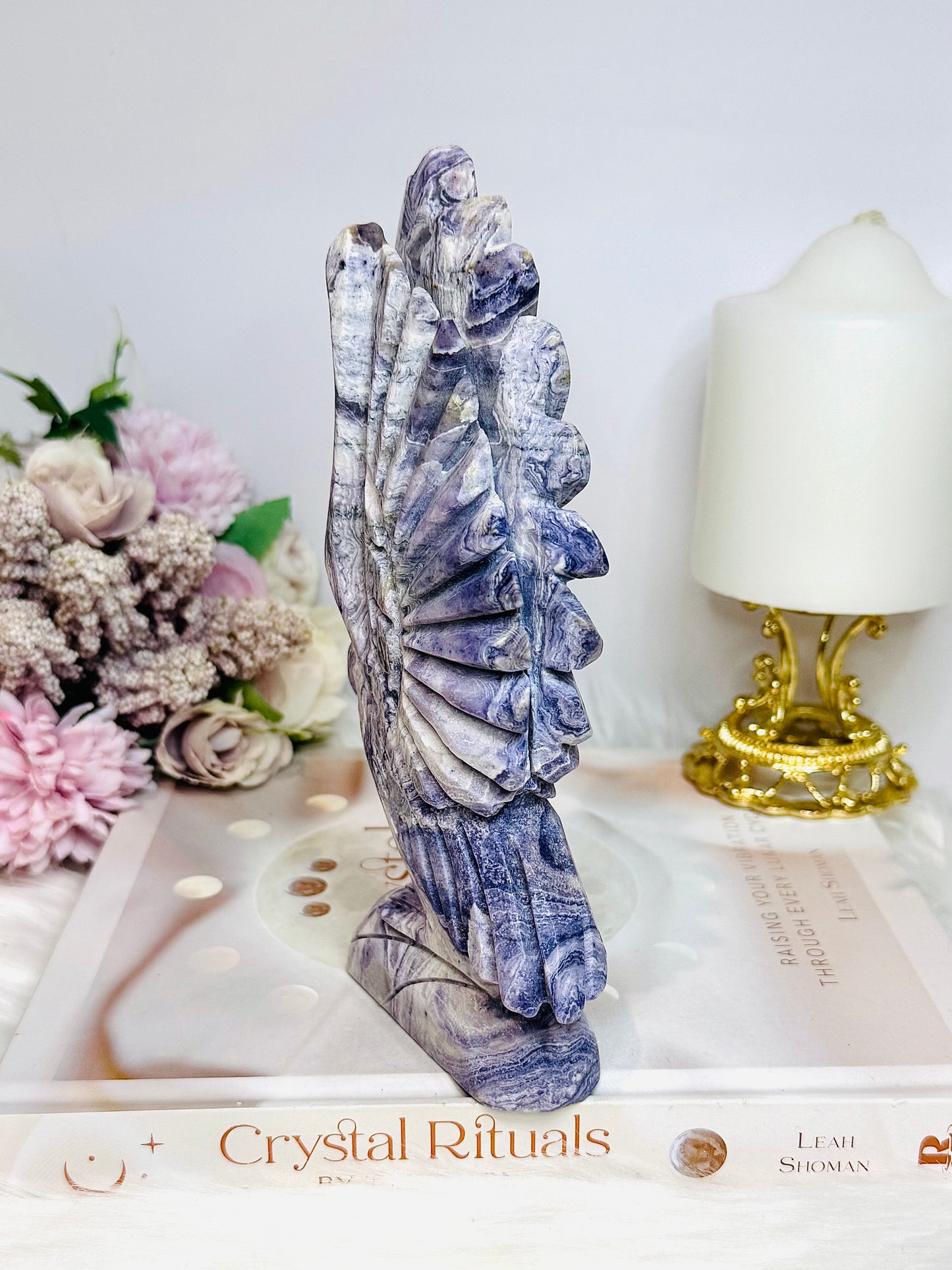 Tiffany Stone Carved Eagle | Bird 18cm 641g