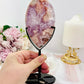 Rare Stunning Large 21cm Pink Amethyst X Flower Agate Freeform on Stand