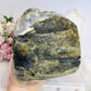 Huge Natural Green Amethyst | Prasiolite Specimen with Calcite Inclusions 16.5cm  2.45KG
