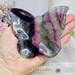 Rainbow Fluorite Carved Butterfly Bowl 9cm