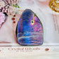 Incredible Pink, Purple & Blue Flash Natural Labradorite Polished Freeform 330grams