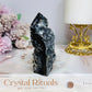Black Druzy Sphalerite Tower 9cm