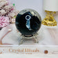 Natural Volcano Agate Druzy Sphere UV Reactive On Stand 445g
