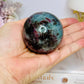 Rare Aquamarine & Pink Tourmaline Sphere on Stand 234g