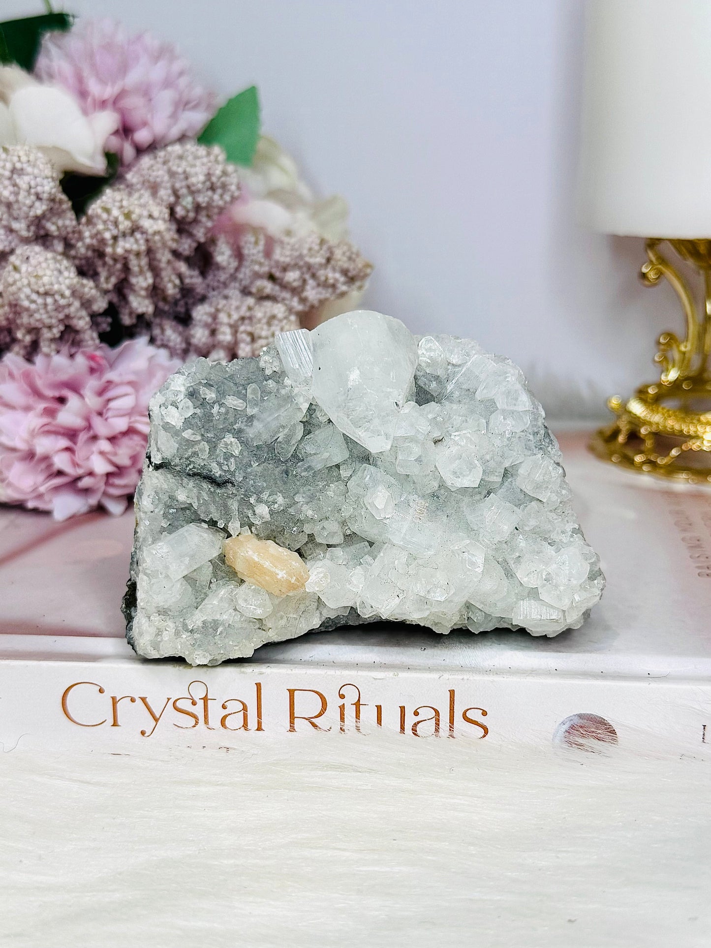 Natural Apophyllite with Stilbite Specimen 251g