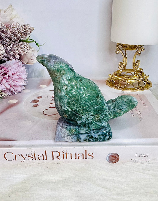 Ocean Jasper Carved Bird 8.5cm