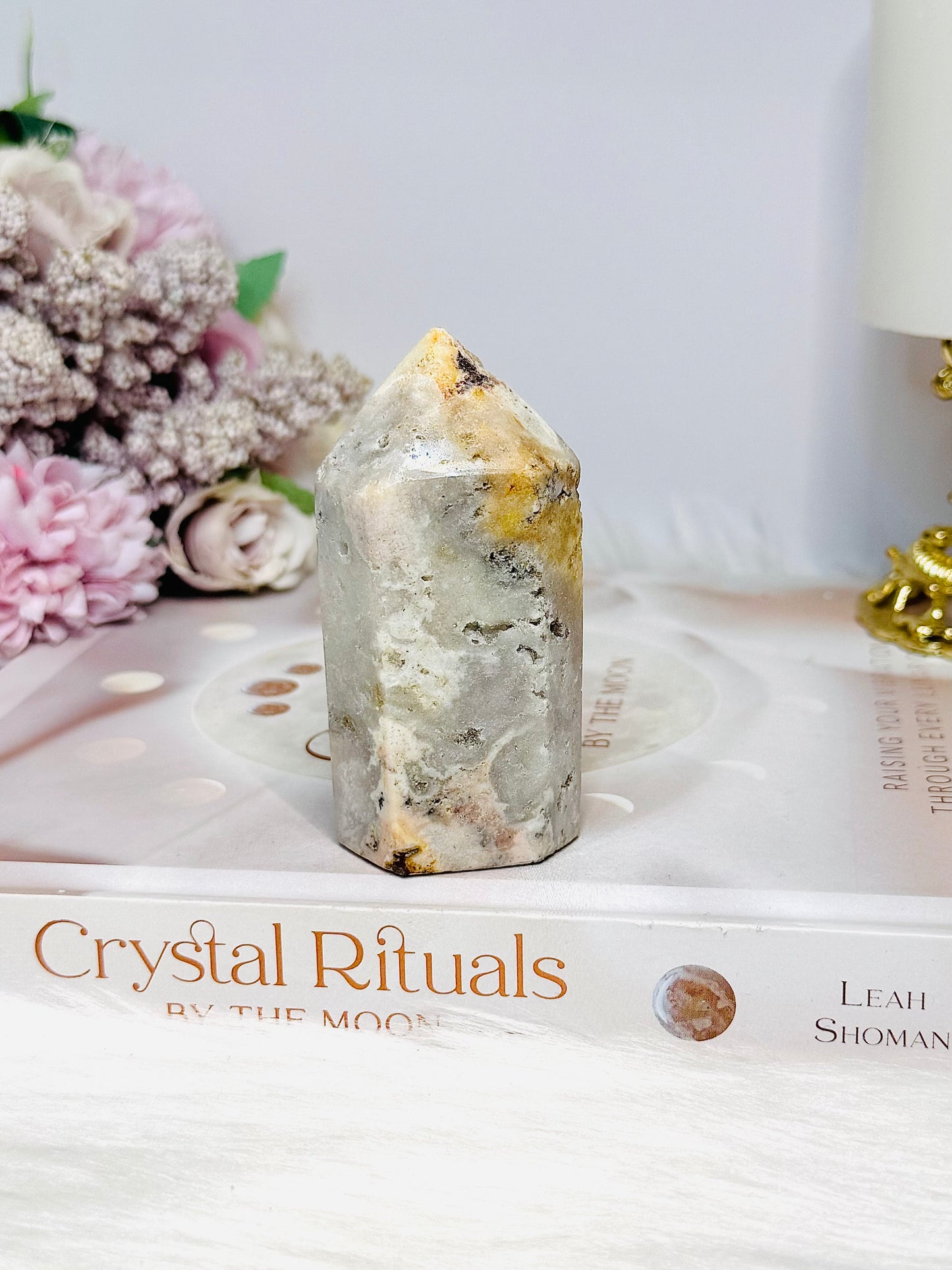 Pink Amethyst Druzy Tower 8cm