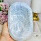 Large Blue Calcite Carved Bowl 15cm 1.13KG