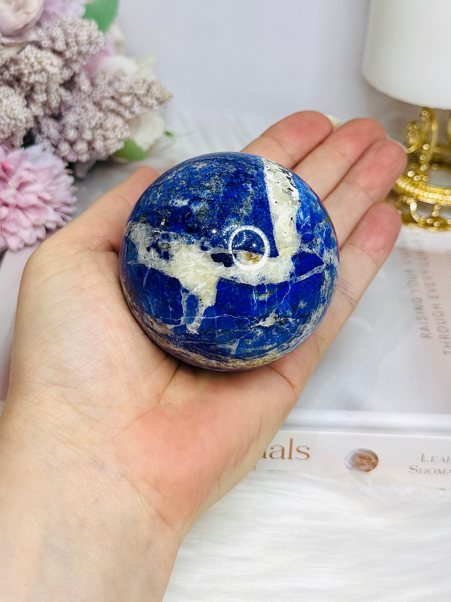 Large Lapis Lazuli Sphere on Stand 437g