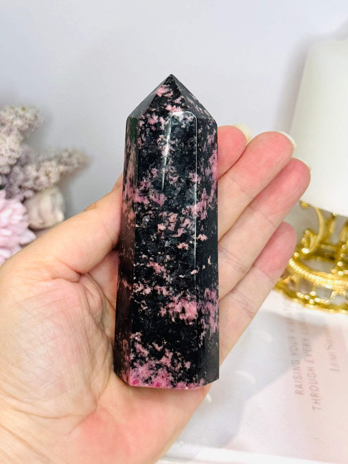 Chunky Large Rhodonite Tower 11cm 286g