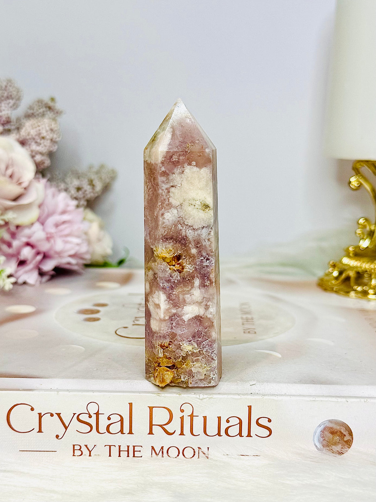 Pink Amethyst Druzy Tower 8cm