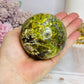 Green Opal Sphere On Stand 401g