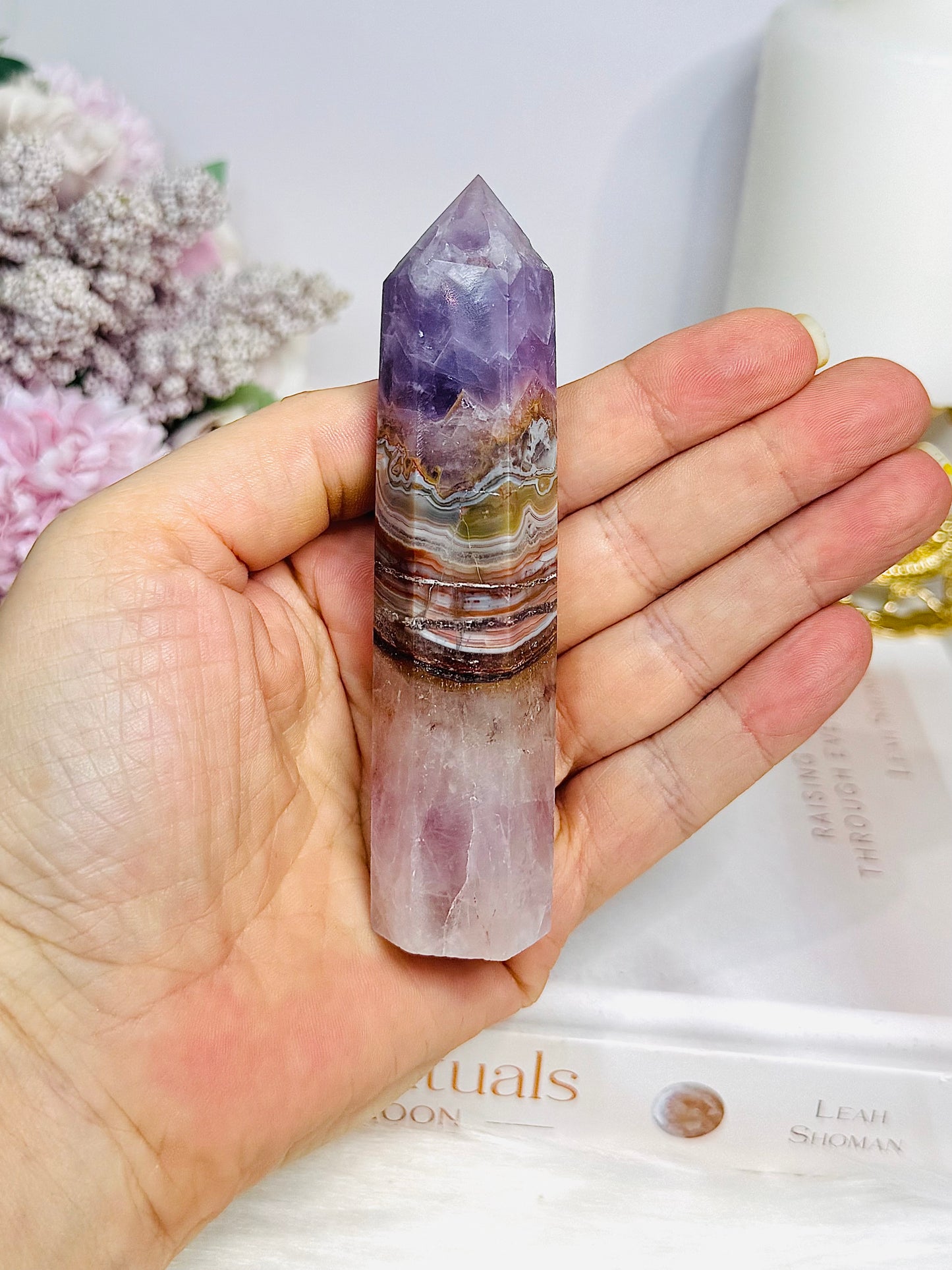 Crazy Lace Amethyst Tower 10.5cm