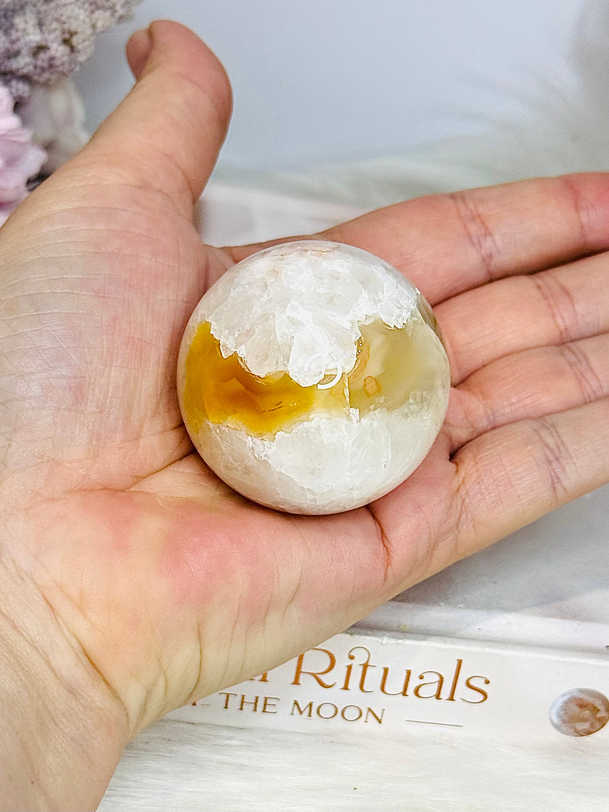 Carnelian Sphere on Stand 119g