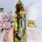 Large Green Opal Druzy Chunky Tower 18cm 668g