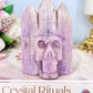 High Grade Kunzite Carved Indian Skull 9cm 200g