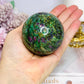 Ruby In Fuchsite Sphere UV Reactive On Stand 378g