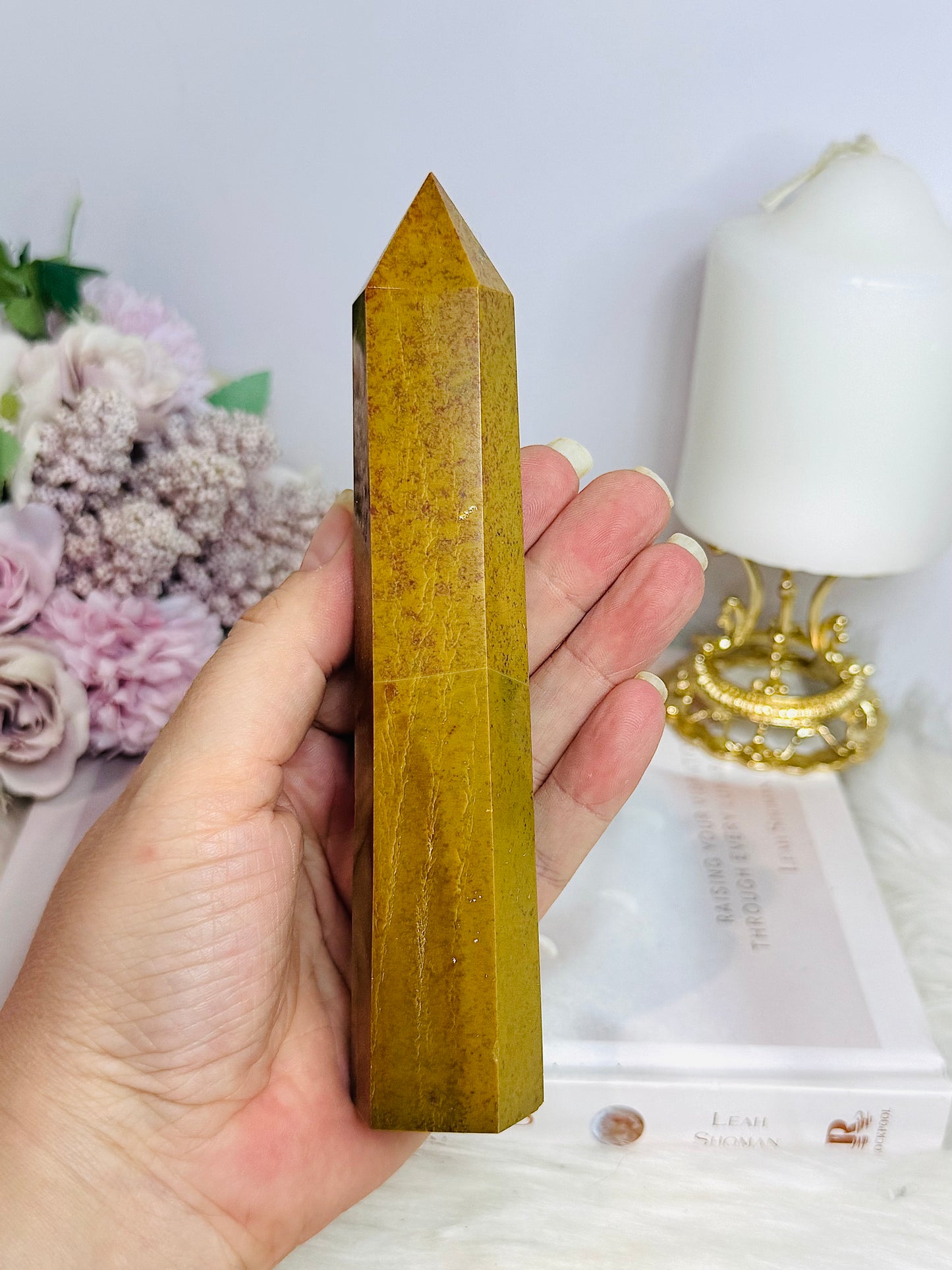 Tall Jasper Tower 16cm