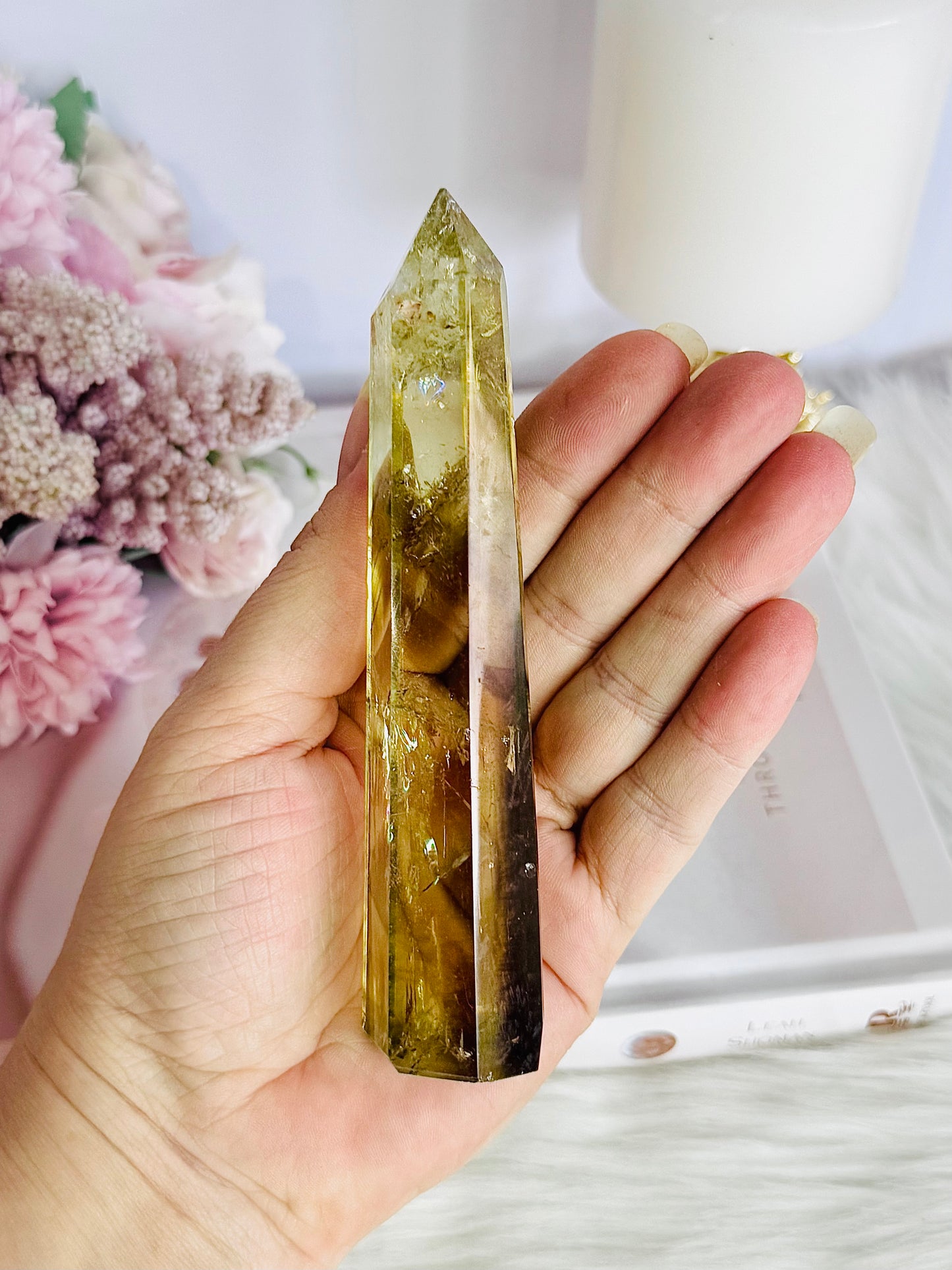 Beautiful 13cm Citrine Tower From Brazil