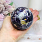 Large Lepidolite | Purple Mica Sphere on Stand 629g