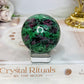 Ruby Zoisite Sphere on Stand 275g