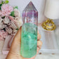High Grade Rainbow Fluorite Tower Full of Rainbows 13.5cm