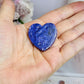 High Grade Charoite Heart on Stand