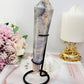 Beautiful Tall Natural Agate Carved Wand | Tower 18cm Tall Including Stand