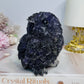 Large Amethyst Filled Resin Owl 10cm 621g
