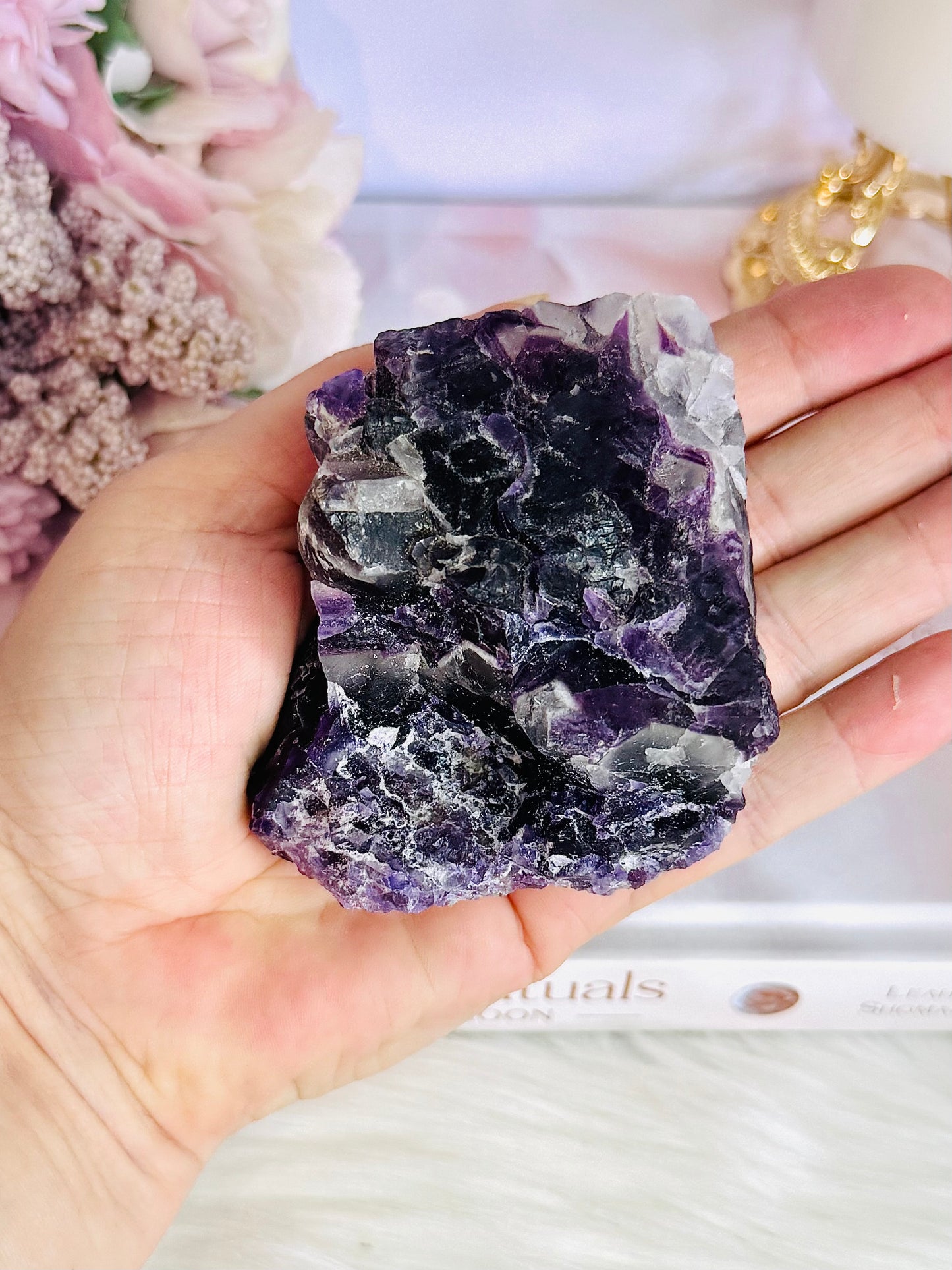 Natural Purple Fluorite Chunky Specimen 308grams